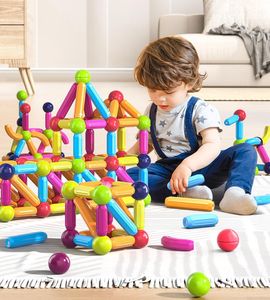 Magnetische Magnet Stick Stange Bausteine Konstruktor Blöcke Set Spielzeug für Kinder Montessori Pädagogisches Spielzeug Für Für Kinder Geschenk