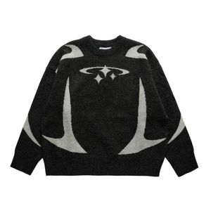 Europejski i amerykański gotycki, swobodny najlepszy zima harajuku duży pullover męski estetyka estetyka odzieży męski sweter retro sweet
