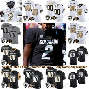 NCAA Colorado Buffaloes College Football Jerseys Shedeur Sanders Jahquez Robinson Shilo Sanders Cam'Ron Silmon-Craig Myles Slusher Vito Tisdale Rodrick Ward