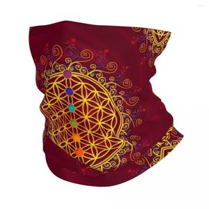 Sciarpe Fiore della Vita Bandana Ghetta per il collo Chakra Spiritualità Yoga Zen Maschera Sciarpa Multiuso Viso Ciclismo per Uomo Donna Adulto