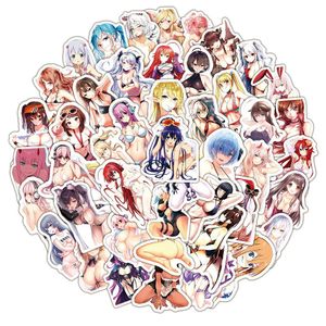 ملصقات السيارات 50pcs hentai y anime kawaii الساخنة لولي لولي فينيل ملصقات ملصقات جمالية مقاومة للماء للشباب الأولاد البالغين يسقطون DHDSS