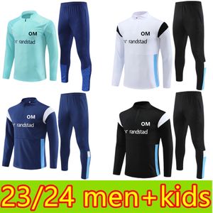 2023 24 men+kids Tracksuits GUENDOUZI CLAUSS PAYET Long Sleeve Football training 23 24 ALEXIS HARIT training suit Jogging sets