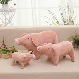Śliczna symulacja świniowa lalka pluszowa sieć Red Pink Pig poduszka