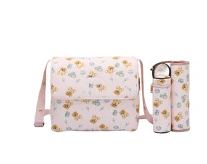 Designers Diape Bags Mummy Diapers bag Luxury cartoon bear printed Multi-function Zipper Hasp Polyester large capacity mother Shoulder Bag sets S0630