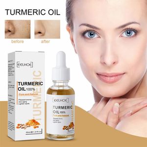 30ml Turmeric Oil Skin Care to Lightening Acne Dark Patches Acne Bright Skin Dark Spot Corrector Anti Aging Face Whitening Serum Care