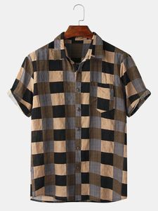 Tees مخصصة Polos Brown Pattern Cross Cross Trend للطباعة الرقمية للتجارة الخارجية الأوروبية والأمريكية ثلاثية الأبعاد