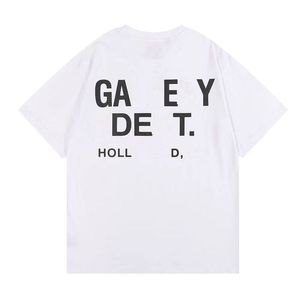 Designer Fashion Gallery T Shirt Classic Alphabet Print Loose Vintage Mens and Women Casual Galleryes Depts Tshirt Summer Breattable High Street Tee