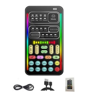 Sound Cards Mini Voice Changer 16 Different Effects Voice Changing 3.5mm for Games Song Phone Live Streaming Gifts for Boys 230925
