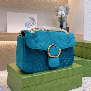 Luxury Bag designer väskor varumärke kvinnor crossbody väska marmont sammet kedja handväska mode flip axel handväskor 3 storlekar