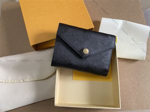 Designer plånbok kvinna väska lyxväskor mynt handväska kvinnor kort plånbok minikvinnor handväska damer män purses original box lady card hållare plånböcker kontrollerade blommor svart