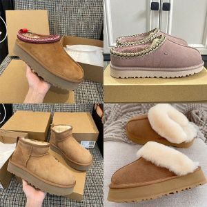 Tasman Australia Tazz ultra uggly Short Boot mini bottes UGGly brown Platform fur Chestnut Boots Women Snow red pink blue SlippersGr87#