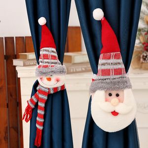 Рождественские резинки, пряжки для штор, креативные рождественские мультяшные товары, рождественские украшения, оконные украшения