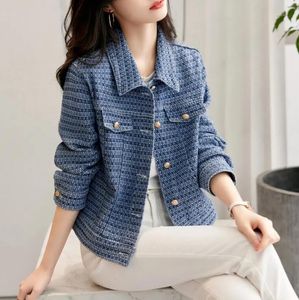 Slim Designer Jacket Женская с длинным рукавом оценочный шейный шейки Джинсы джинсовый женский пальто k3860