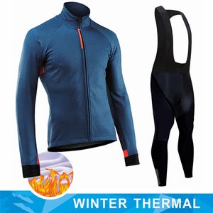 Conjuntos de camisa de ciclismo Pro Winter Thermal Fleece Ciclismo Jersey Define Manga Longa Roupas de Bicicleta MTB Bike Wear Maillot Ropa Ciclismo Terno de Ciclismo 230925