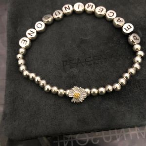 PEACEMINUSONE New Letter Daisy Bracelet GD Star Same Style 925 Sterling Silver PMO Bracelet Trend Jewelry205E