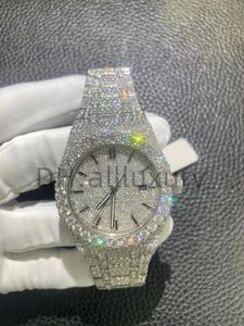 Relógios de luxo relógios masculinos relógios de designer relógios de movimento de alta qualidade relógios homens moissanite relógio gelado relógio de diamante montre relógio mecânico automático 85