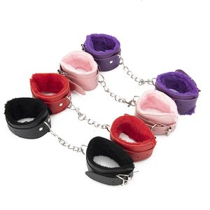 Bondage PU Leather Handcuffs Sex Restraints Wrist Hand Cuffs Product Adult Game Toys for Women Men Products Bdsm Fetish 230925