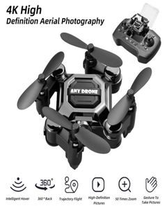 Składany dron magazynowy 50x Zoom 4K Profesional Mini Quadcopter z aparatem Mała UAV Aerial Pography HD Drony Smart Hover Long STA1303788