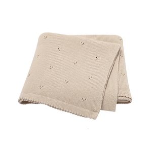 Cobertores Swaddling nascidos de malha infantil meninos meninas algodão mensal swaddle envoltório capa de saco de dormir para carrinho de criança acessórios 230923