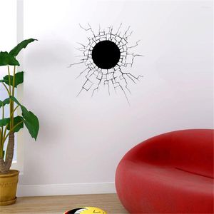 Adesivos de parede Especial Gun Hole Adesivo Criativo Decalque Home Decor para Sala de estar Crianças Menino Mural DDW10694