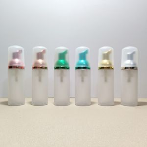 60 ml 2 Unzen gefrostete Schaumspenderflasche aus Kunststoff nachfüllbare Mini-Schaumseifenspender-Pumpflaschen