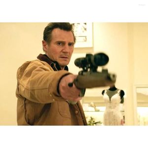 Jaquetas masculinas LIAM NEESON COLD PURSUIT CASACO DE ALGODÃO MARROM YANGHAOYUSONG Roupas