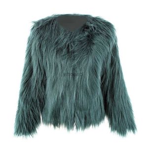 Women's Fur Faux Fur 2017 Imitation Fur Overcoat Short Fur Coat Floating Hair Jacket Faux Jackets Hairy Party Winter Warm Coat Plus Size XXXL YQ230925