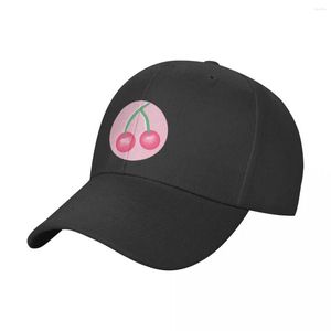 Berets unisex chapéus de beisebol dos desenhos animados cerejas rosa ao ar livre streetwear verão esportes bonés hip hop boné casquette