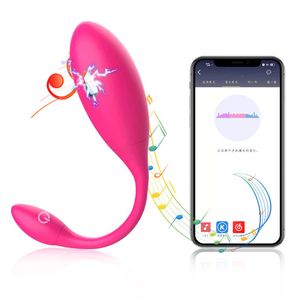 APP per vibratori per donne Scossa elettrica Uovo vaginale Kegel Ball Vibratore G Spot Anal Dildo Giocattoli adulti del sesso Femminile Sexshop 230925