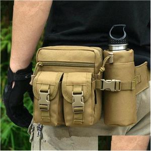 Borse da esterno Vita militare Marsupio Utilità Tattica Borsa da uomo Borsa da pesca Cam Trekking Salita Hip Bum Cintura Bottiglia Drop Delivery Sport Dhq6W