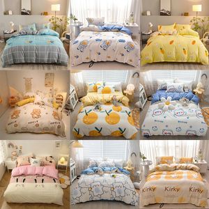 Bedding sets YanYangTian Nordic bed four-piece bedding set summer winter blankets for bed queen size bed sheets set bedroom bed linen calico 230923