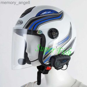 Walkie talkie v8 1200m bluetooth interfone capacete da motocicleta fone de ouvido nfc controle remoto completo duplex + fm hkd230926