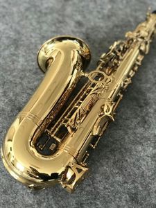 Tyskland JK Keilwerth ST110 Mässing Tube Gold Lacquer Alto Eb Saxophone Pearl Decorative Button Professional Instruments Saxofone 00