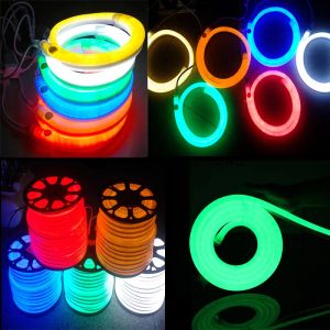 Nowy przybycie LED Neon Znak Flex Rope Light Pvcfleble Paski wewnętrzne/zewnętrzne Flex Tube Disco Bar Pub Dekoracja przyjęcia Bożego Narodzenia 12 LL