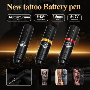 Tattoo Machine Professional Wireless Rotaty Battery Pen with Portable Power Pack LED Digital Display For Body Art Kit 230926