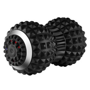 Yoga Balls Electric Massage Peanut Ball 4-växlad vibrerande USB-uppladdningsbar sport Yoga Foam Roller Muskelavslappning Small Fitness Equipment 230925