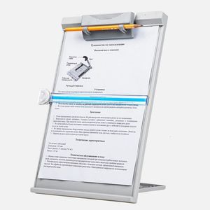 Clipboards Plastic Adjustable Computer Document Holder Book Rack Stand Reading Typing Frame 230926