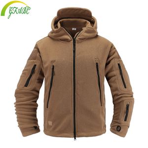 Outdoor-Jacken Hoodies Fleece Softshell-Jacke Militärische taktische Mann Polartec Thermal Polar mit Kapuze Oberbekleidung Mantel Armee Kleidung 230926