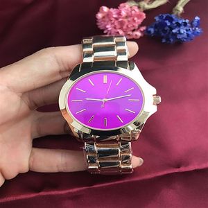 Fashion Brand women's Men's Stainless steel band Quartz wrist Watch M6501272T