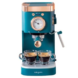 Retro Espresso Coffee Maker Electrical Coffee Machine 20 Bar Vaporesso Automatic Milk Frother Cappuccino Household