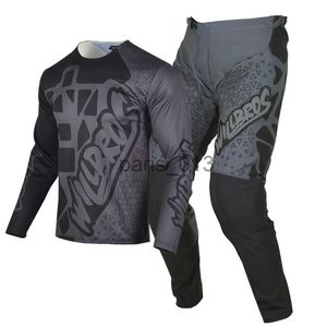 Homens Tracksuits Willbros Motocross Jersey Calças Adulto Mens Combo MX Gear Set MX Dirt Bike Offroad Equitação Corrida Ciclismo ATV MTB Pantnes X0926