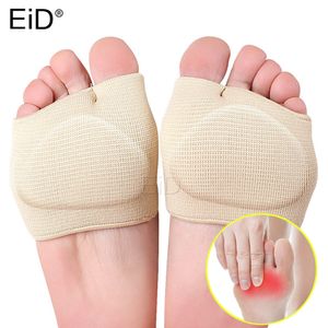 Sko delar Tillbehör Eid Silikon Metatarsal Sleeve Pads Half Toe Bunion Sole Forfoot Gel Cushion Sock Stels