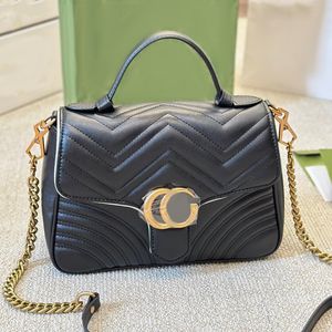 Small Designer Bag Small Shoulder Bag Handbags For Women Leather Crossbody Bag with Gold Chain and Handle Branded Bags Classic Style Work Bag Luxury Bag Cross Body Bag