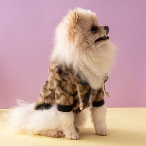 Designer Dog Clothes Dog Coat Fashion Pet Coat Jacket Autumn/Winter Dog Hoodie Teddy Schnauzer Kirky Clothing