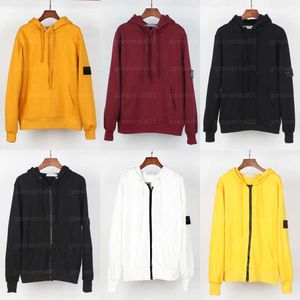 Autumn Hoodie For Men Hoodies Designer Jacket Long Sleeved Hooded Drawstring Jackets Loose Comfort Solid Top Hip Hop Street Clothing Mens Sweatshirt Stones Island