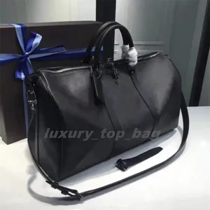 Fashion Bags Large capacity duffel bag Classic 45 50 55 Men's suitcase Leather tote Shoulder bag Men's and women's totes can be customized