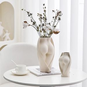 Vasi Decorativi Per Fiori Vaso Artistico Moderno Corpo Umano Arredamento Anca Femminile Mezzo Nudo Art