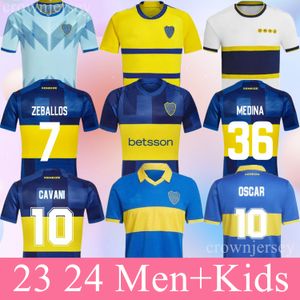 Cavani Boca Juniors Soccer Jerseys 2023 2024 Maradona Benedetto Marcos Rojo Carlitos de Rossi Tevez Salvio Barco Janson Medina 20 21 22 23 24 футбольная рубашка