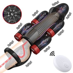 Masturbators 6 Pociski wibrujące łzwy Trener Massager Penis Sleeve Vibrator Sex Toys For Men Wireless Promax Mężczyzna Masturbator Stymulator 230925