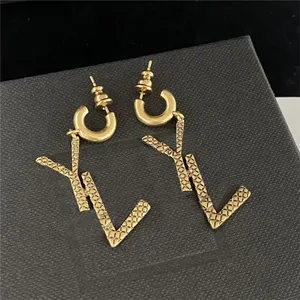 Designer Stud Earrings Silver Earings Gold Diamonds Earring Love Earrings Stud Pearl Earing Pendants Women Jewelry Wedding Gift 239261D